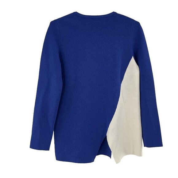 Tory Sport Women's Medium Tunic Blue and White FABRIC FLAW READ - Picture 2 of 10